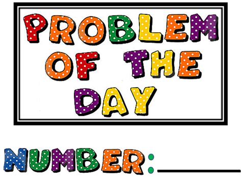 Problem Of The Day .